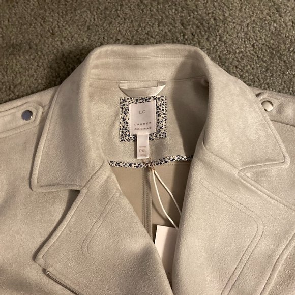 Women's suede moto jacket XLP - Picture 2 of 3